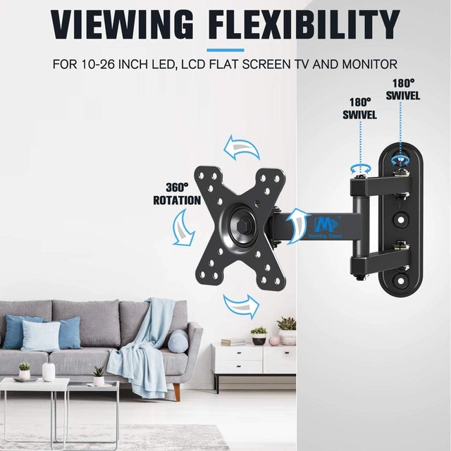 Mounting Dream TV Wall Bracket Mount, 10-26 inch TV/Monitor, VESA, up to 15kg