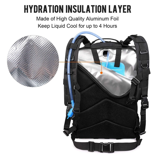 G4Free 50l Tactical Backpack, Army Military Bag, Water Resistant