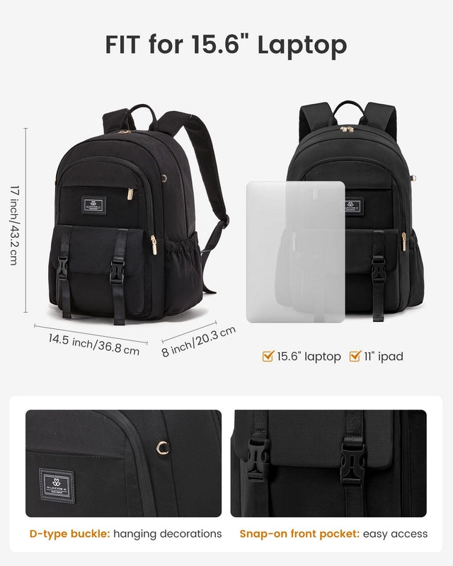 LOVEVOOK Lightweight Womens 15.6" Laptop Backpack