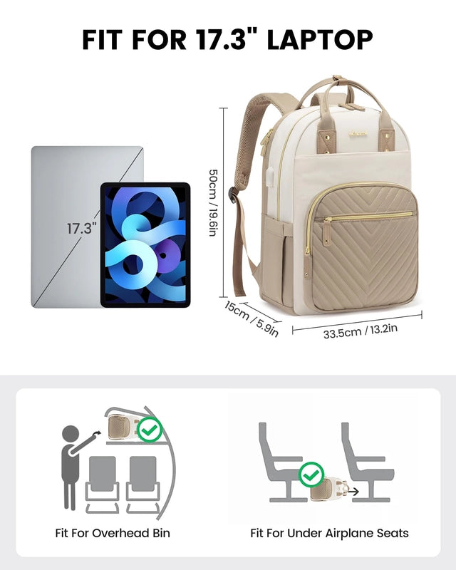 LOVEVOOK Laptop Backpack for Women, 17.3" Laptop Rucksack