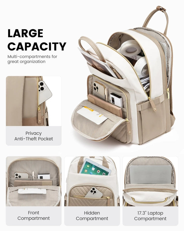 LOVEVOOK Laptop Backpack for Women, 17.3" Laptop Rucksack