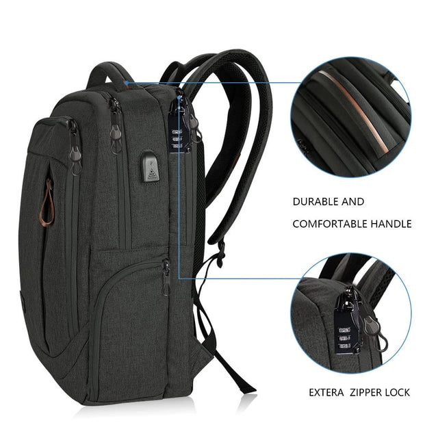 KROSER Laptop Backpack, Large 17.3" for School Travel Computer