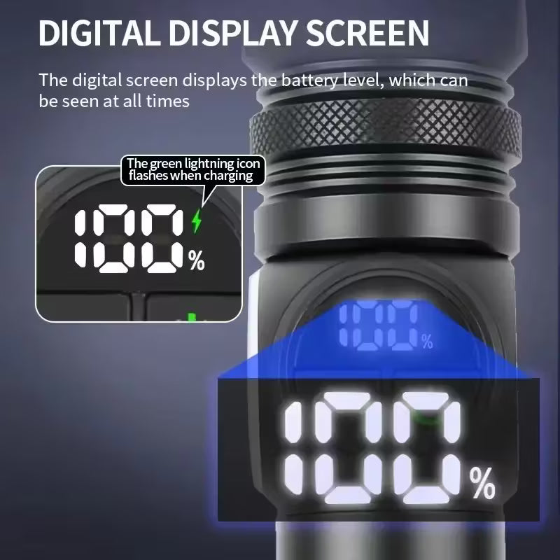 Multifunctional 1200MAh Rechargeable USB Torch with Carry Box and USB Cable