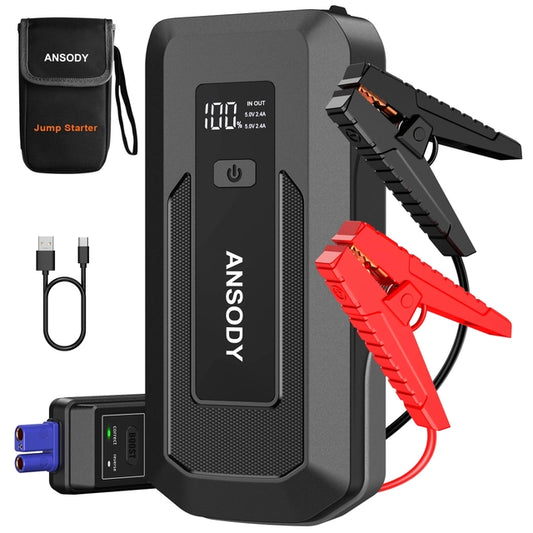 Ansody Car Battery Booster, Jump Starter Power Pack, 3000amp for 12v Vehicles