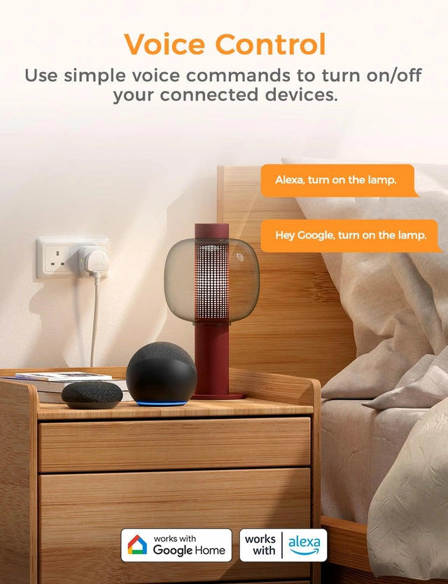 Smart Plug Works with Alexa and Google Home. Bluetooth. Pack of 2.