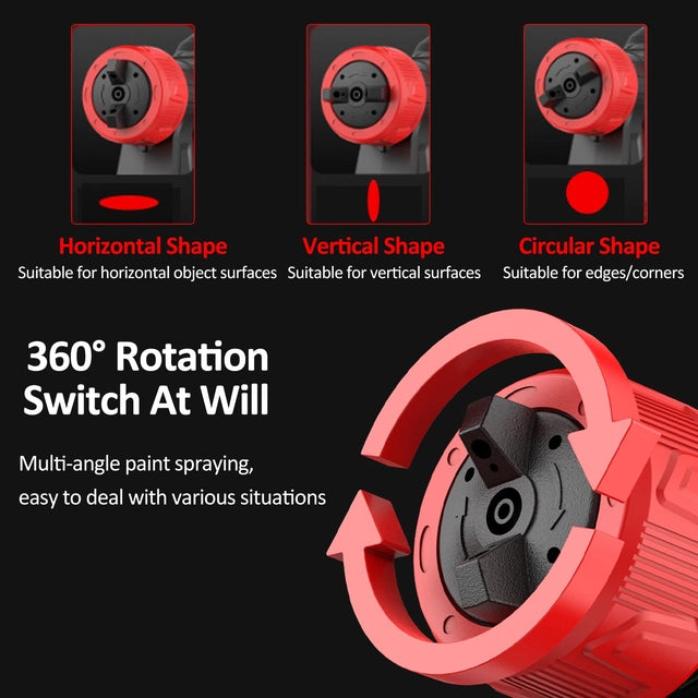 VISLONE Electric Paint Sprayer, 21v 2.0Ah Battery and Charger