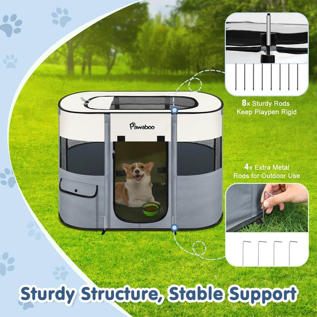 LARGE Foldable Pet Playpen, Indoor and Outdoor, Waterproof.