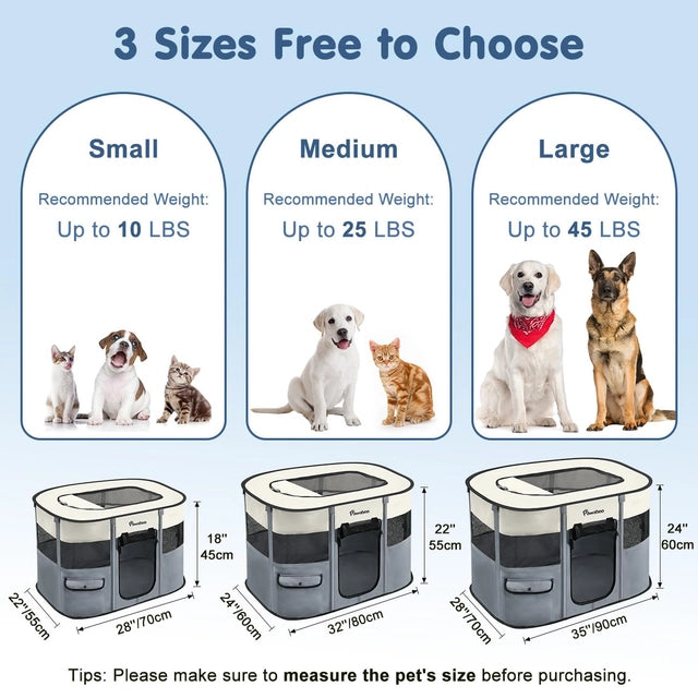 LARGE Foldable Pet Playpen, Indoor and Outdoor, Waterproof.
