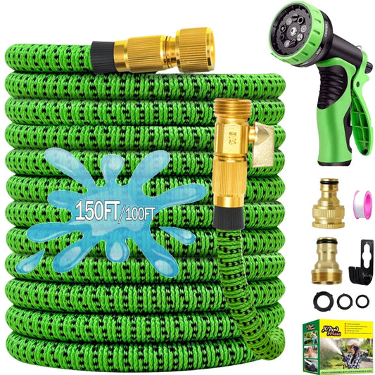Expandable Hose Pipe for Garden 150FT/45m with Spray Gun and Connectors