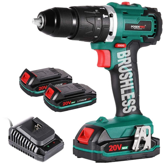 2x Batteries and Charger for a Posenpro Drill
