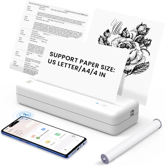 A4 Thermal Printer - MT810 Portable Bluetooth Printer