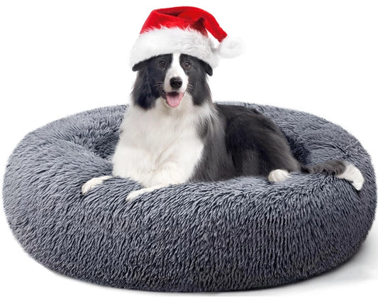 LARGE YOJOGEE Calming Donut Dog Bed for Dogs or Cats
