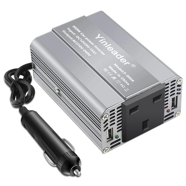 Yinleader 300w Car/Campervan/Van DC 12v to 240v AC Power Inverter