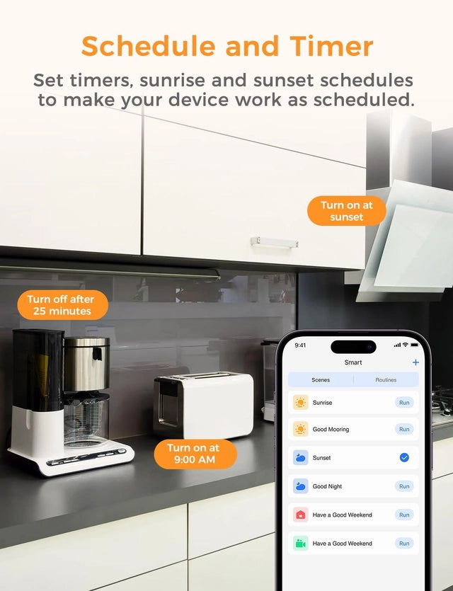 Smart Plug Works with Alexa and Google Home. Bluetooth. Pack of 2.