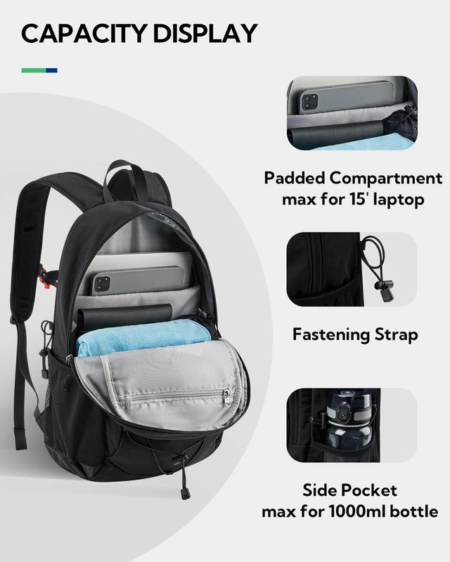 Lightweight Unisex 20L Hiking Backpack with Chest Strap