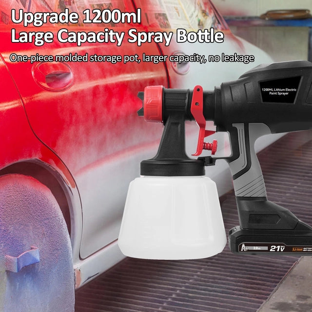 VISLONE Electric Paint Sprayer, 21v 2.0Ah Battery and Charger