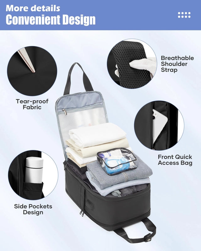 SZLX Unisex Vacuum Airbag Backpack with Pump, Waterproof