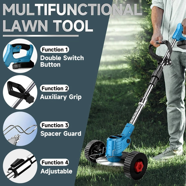 Cordless String Trimmer and Edger, 3-in-1, 24V