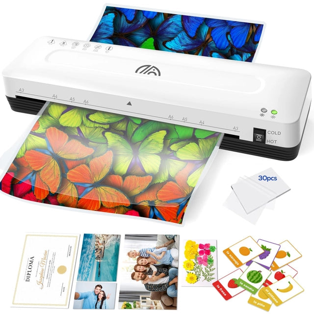 A3/A4/A5/A6 Laminator Machine with 30 Laminating Pouches
