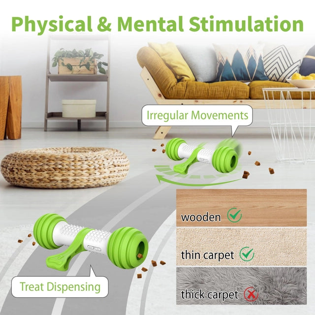 Petgeek Interactive Dog Toy, Motion Activated & USB Rechargeable
