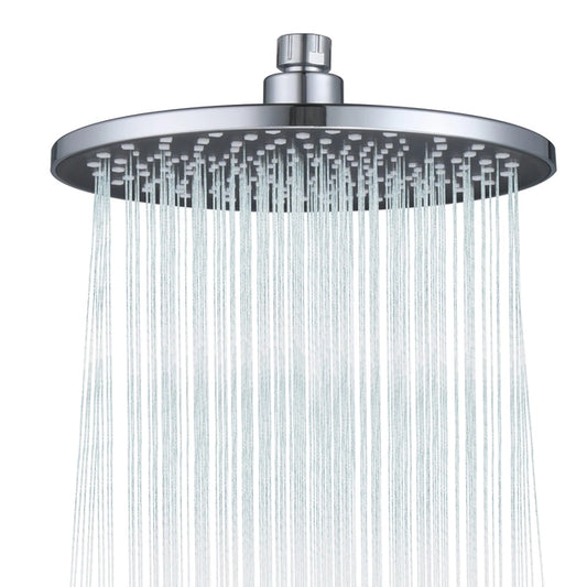 Rainfall Shower Head, Fixed, 8.8inch Diameter