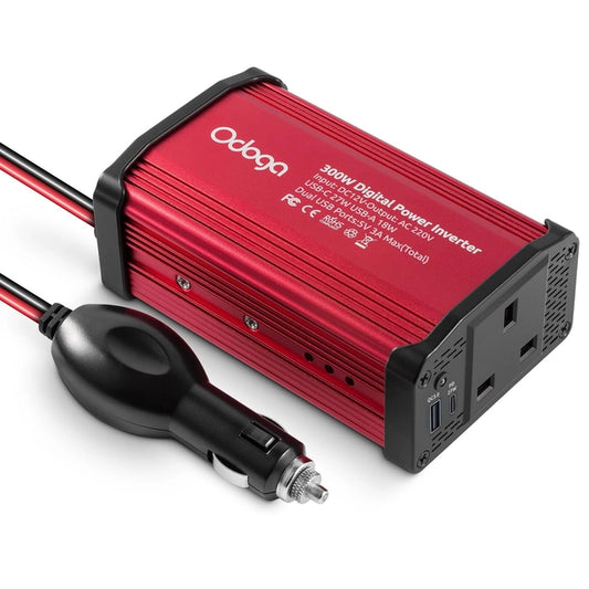 Odoga 300w Car Power Inverter 12v to 240v / 230v Converter