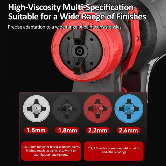 VISLONE Electric Paint Sprayer, 21v 2.0Ah Battery and Charger