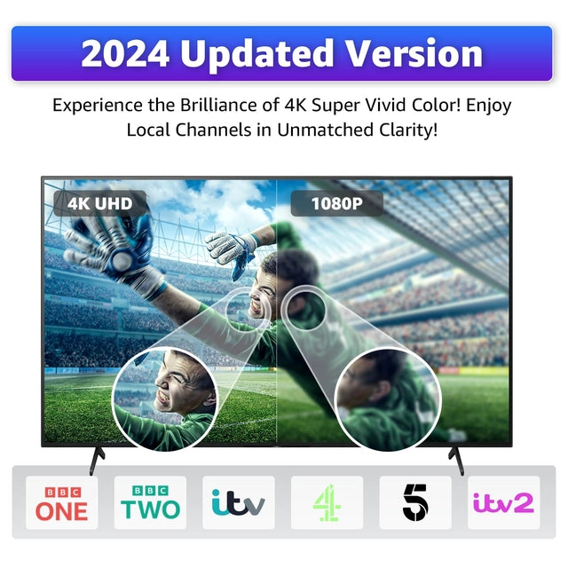 TV Aerial with a Booster for Digital TV, USB, F-Type Connector