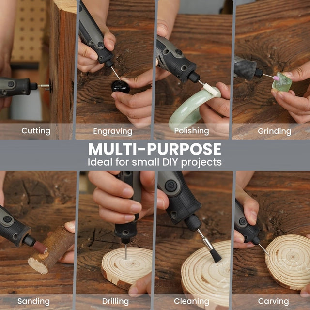 HARDELL Cordless Rotary Tool, 5 Speed, USB Charging