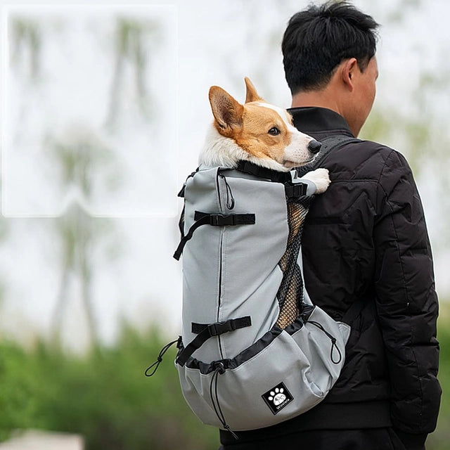 Woolala 1-25kg Dog Carrier Bag with Drawstring Head Out Design