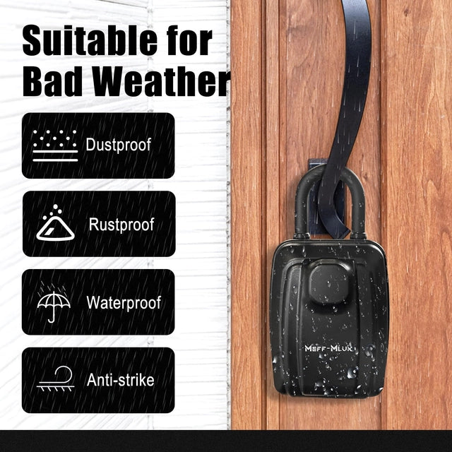 Extra Large Key Safe, Waterproof, Police Approved, 12 Digit Combination