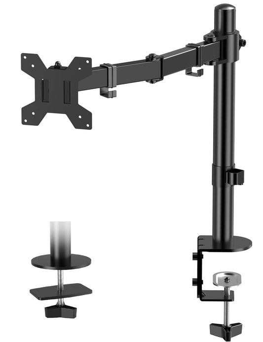 Monitor Stand, Arm Desk Mount, Ergonomic Height Adjustable 13" - 32" Screens