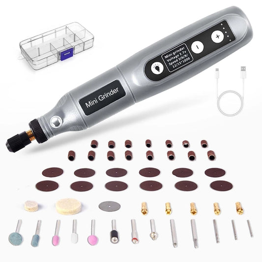 Cordless Mini Rotary Tool Kit, 5 Speed, USB Charging
