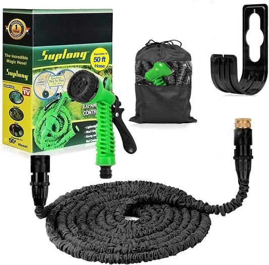 50ft Flexible Expandable Garden Hose with 7 Function Spray