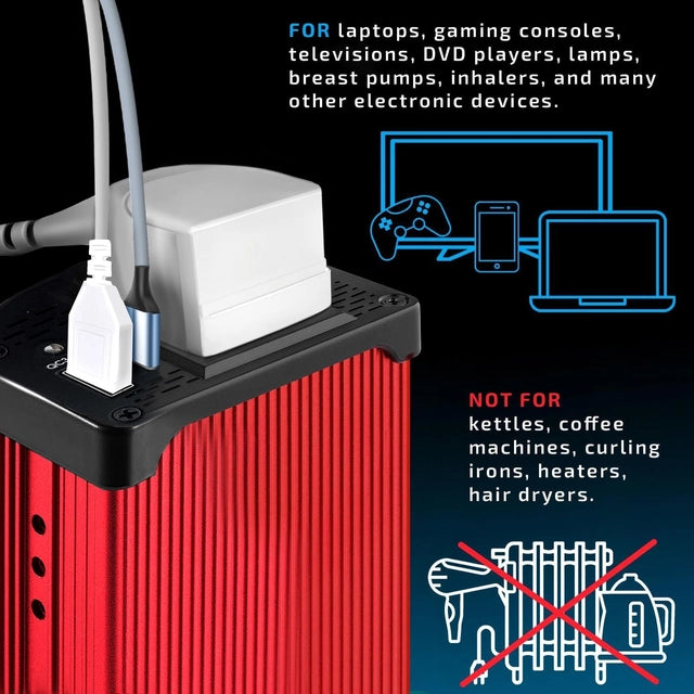 Odoga 300w Car Power Inverter 12v to 240v / 230v Converter