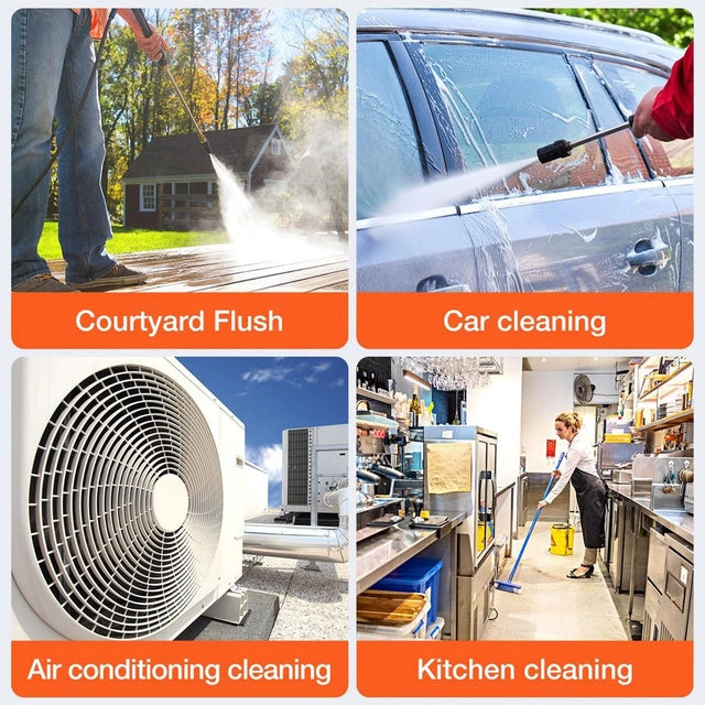 Vislone Cordless Power Washer, 60bar High Power with Rechargeable Battery