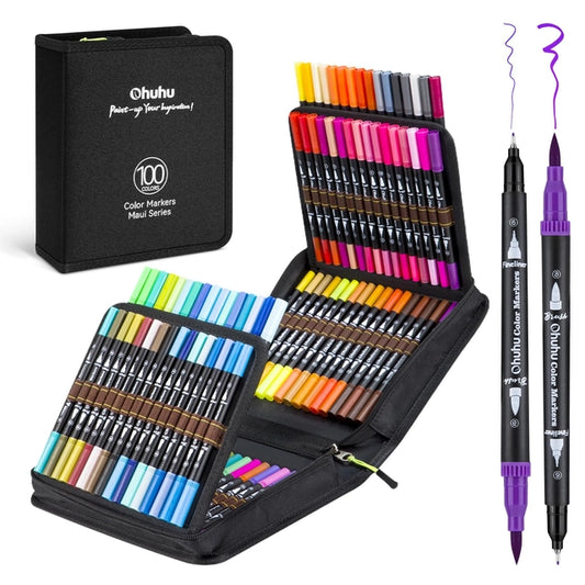 Colouring Pens - 100 Colours In Case