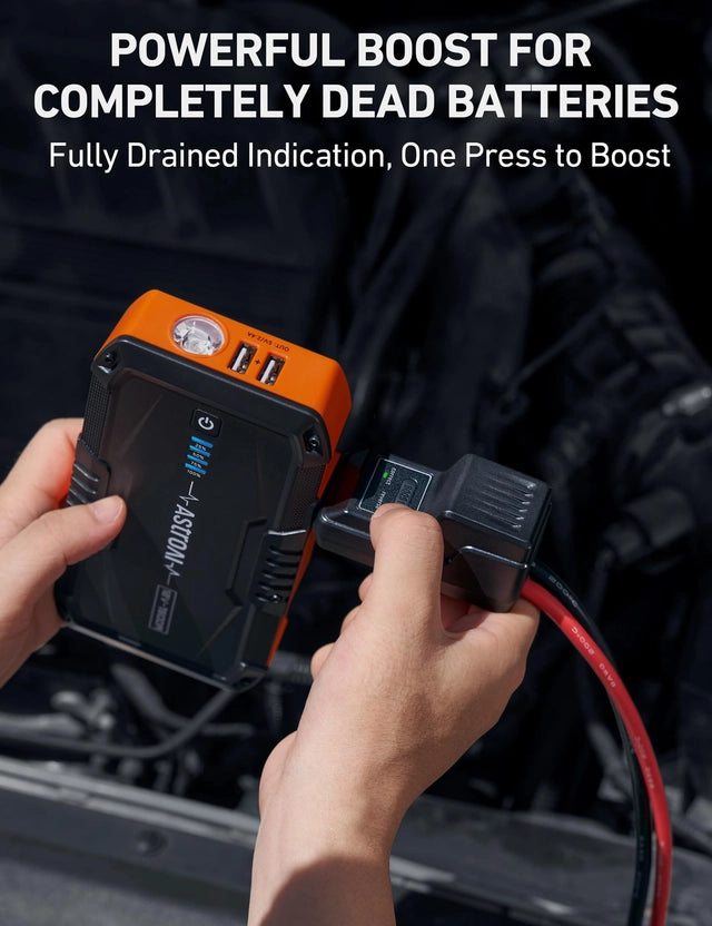 AstroAI S8 Car Battery Booster, Jump Starter Power Pack for 12v Vehicles