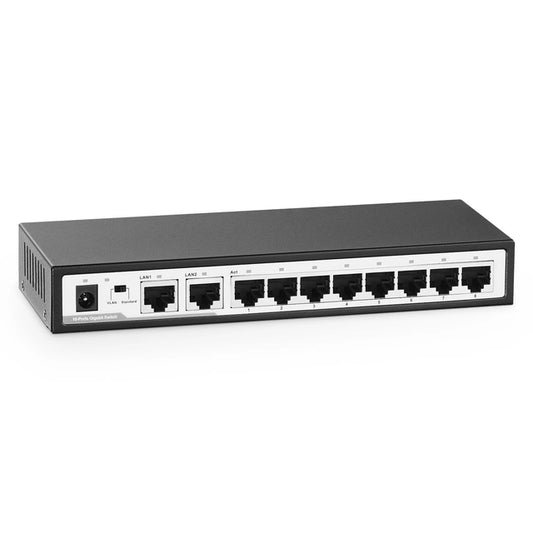 YuLinca 10 Port Gigabit Ethernet Switch, 8 x 100/1000Mbps Ports, 2 Gigabit Uplink