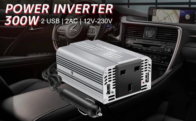 Yinleader 300w Car/Campervan/Van DC 12v to 240v AC Power Inverter