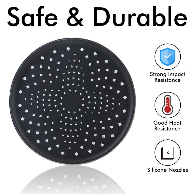 Rainfall Shower Head, Fixed, 8.8inch Diameter