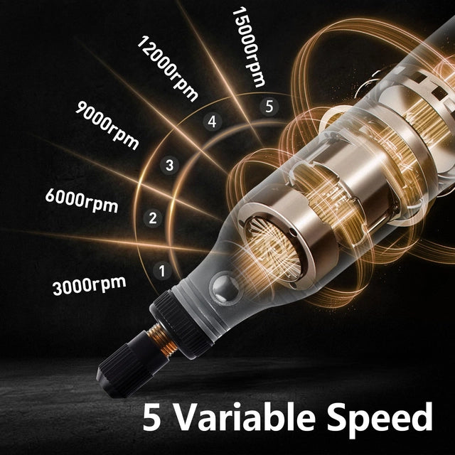 Cordless Mini Rotary Tool Kit, 5 Speed, USB Charging