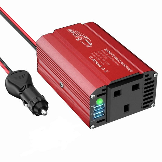BGFOX 300w Car/Campervan/Van Power Inverter, DC 12v to 240v